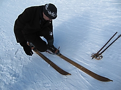 Historisches Skifahren