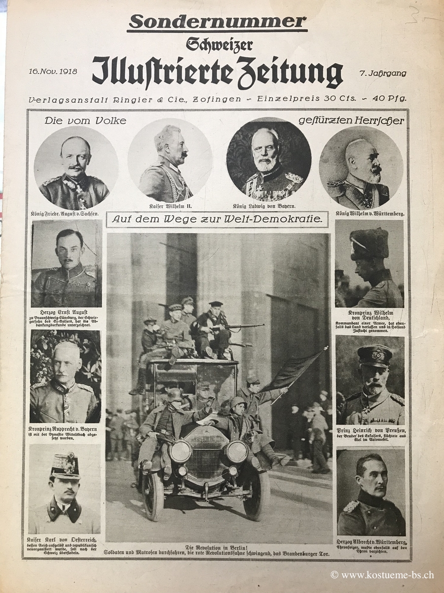 Sondernummer Schweizer Illustrierte 16. November 1918