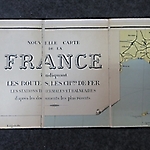 Karte Frankreich um 20er Jahre